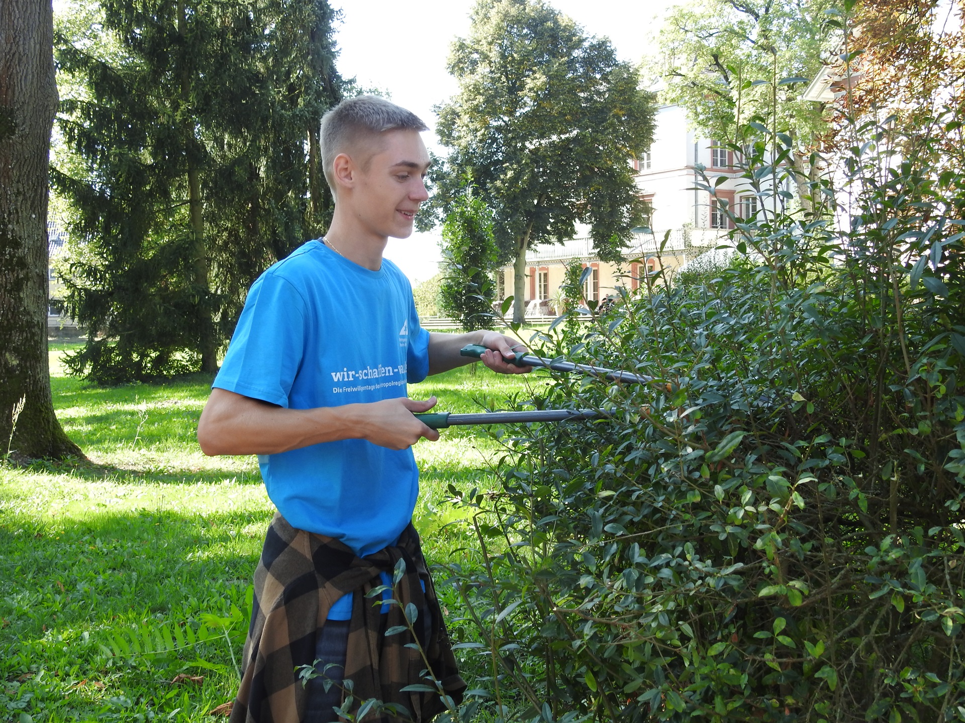 Zusammen anpacken, Freude haben und Gutes tun – darum ging es beim Freiwilligentag am 21. September 2024 (Foto: Dr. G. Hoffmann)